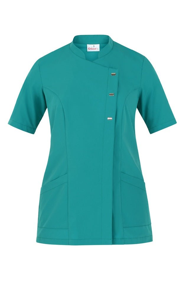 Casacca donna microstretch collo coreana 2 - Pockets Greta - Westrose SRL - Abbigliamento da Lavoro Personalizzato