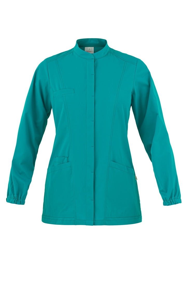 Casacca donna microstretch collo coreana 4 - Pockets Lia - Westrose SRL - Abbigliamento da Lavoro Personalizzato