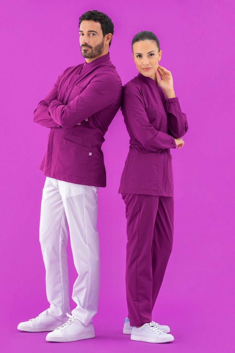 Casacca donna microstretch collo coreana 4 - Pockets Lia - Westrose SRL - Abbigliamento da Lavoro Personalizzato