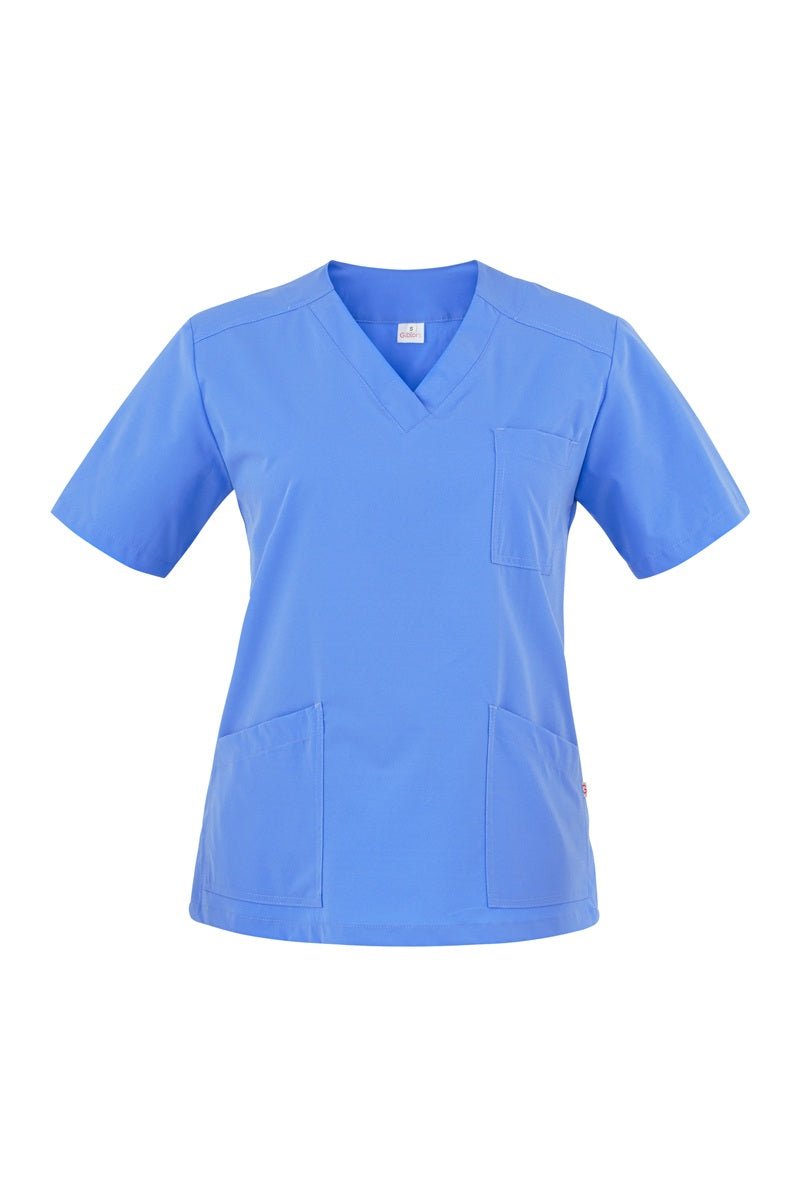 Casacca donna microstretch scollo a V 3 - Pockets Sonia - Westrose SRL - Abbigliamento da Lavoro Personalizzato