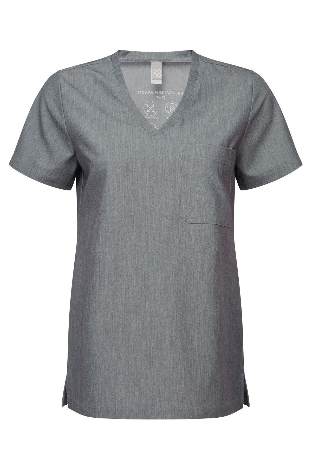 Casacca donna polycotton con scollo a V 1 - Pocket Limitless - Westrose SRL - Abbigliamento da Lavoro Personalizzato