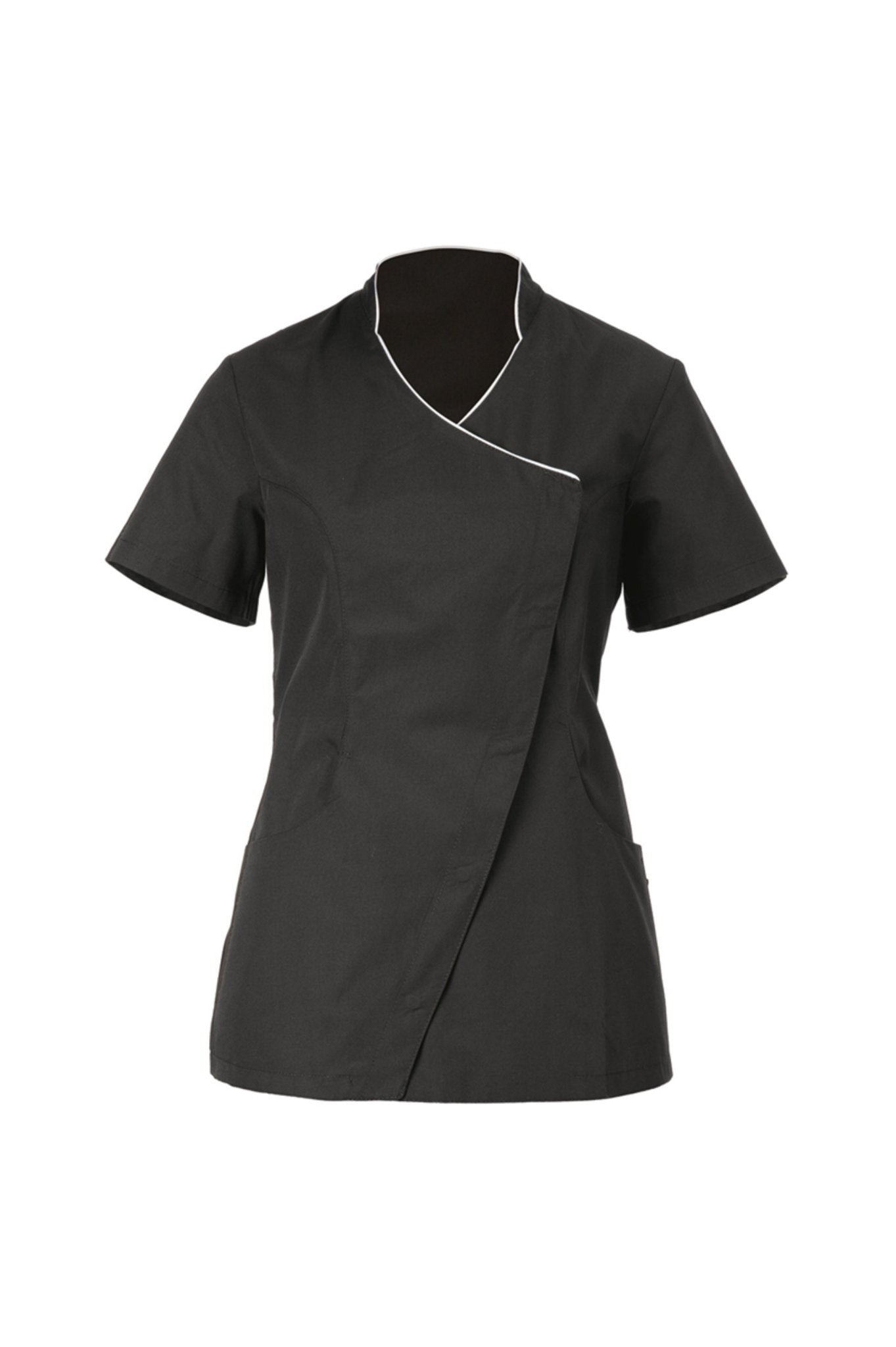 Casacca donna polycotton con scollo a V 2 - Pockets Sion - Westrose SRL - Abbigliamento da Lavoro Personalizzato