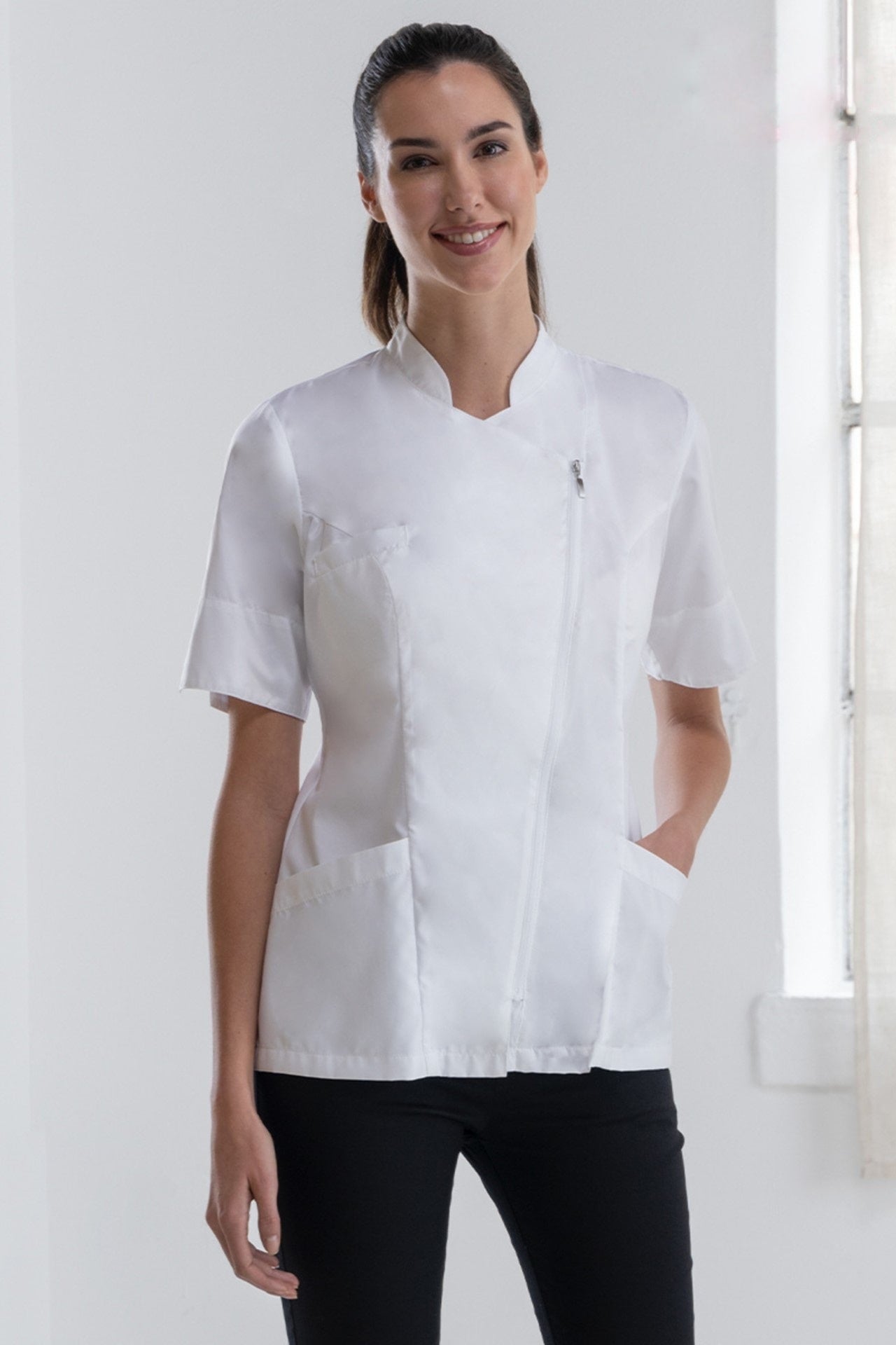 Casacca donna zip microfibra 3 - Pockets Carmen - Westrose SRL - Abbigliamento da Lavoro Personalizzato