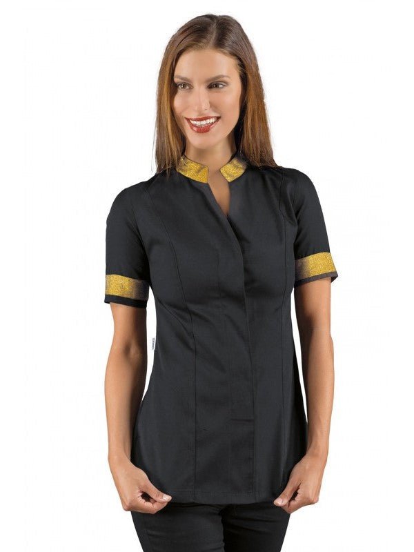 Casacca estetista microfibra Hibiscus - Westrose SRL - Abbigliamento da Lavoro Personalizzato