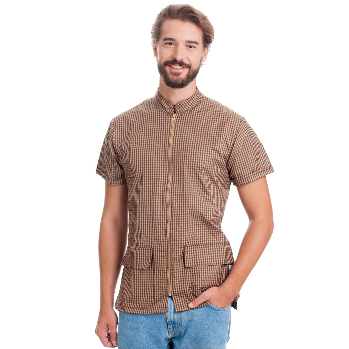 Casacca toelettatore unisex antipelo Robert quadretti - Westrose
