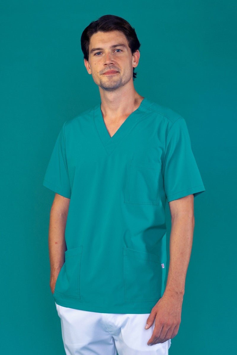 Casacca unisex microstretch scollo V 3 - Pockets Flavio - Westrose SRL - Abbigliamento da Lavoro Personalizzato