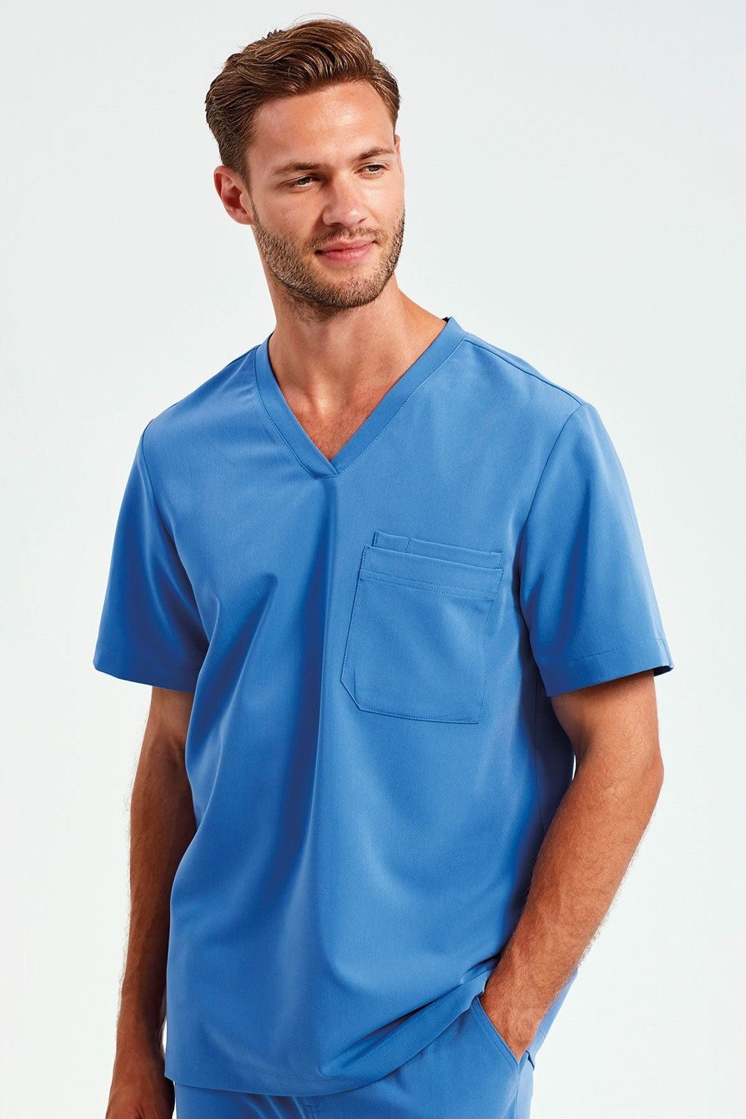 Casacca uomo microstretch scollo V 2 - Pockets Limitless - Westrose SRL - Abbigliamento da Lavoro Personalizzato