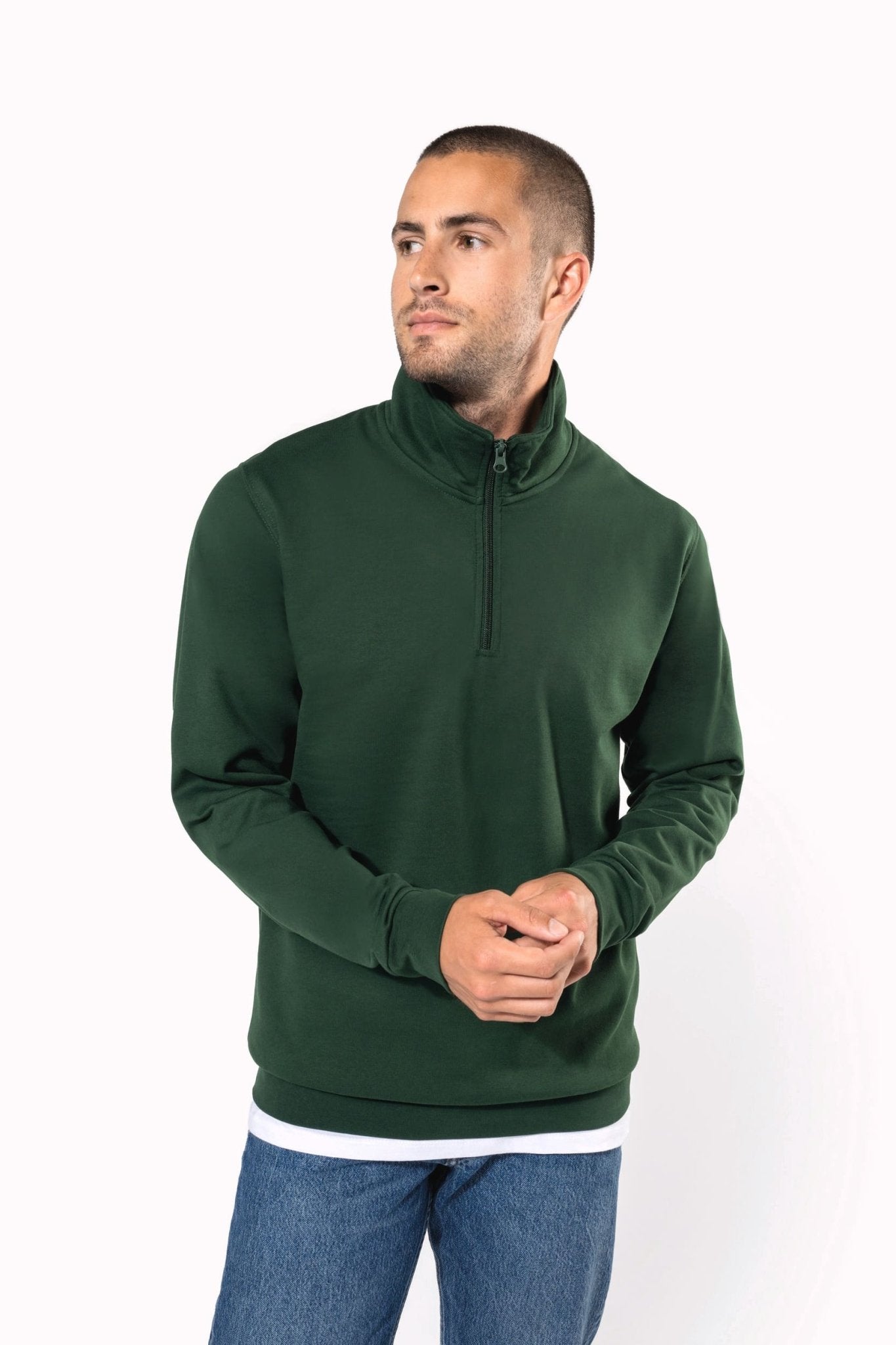 Felpa mezza zip 280 gr Basic K478 - Westrose SRL - Abbigliamento da Lavoro Personalizzato