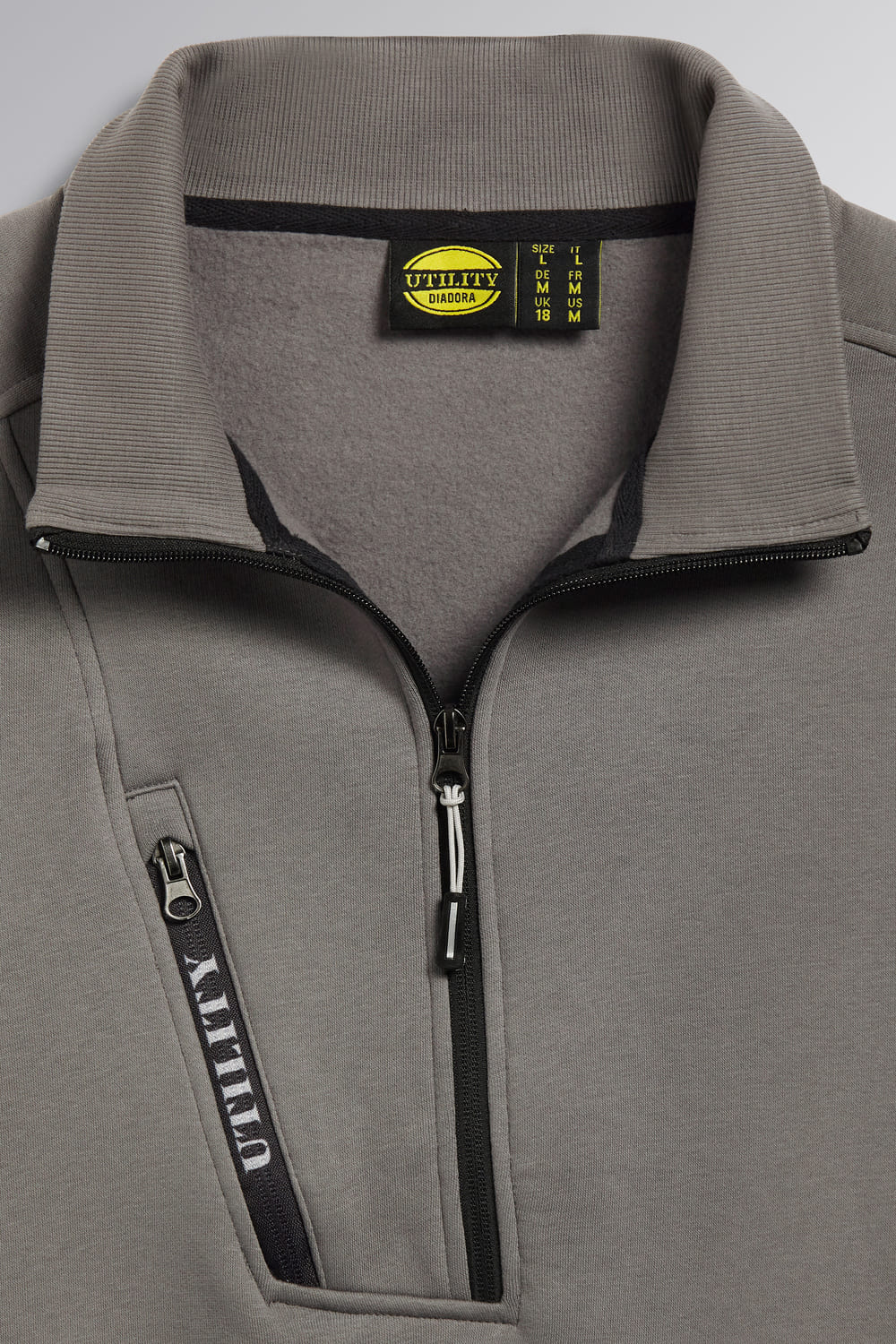 Felpa mezza zip Diadora HZ Litework 280 gr - Westrose SRL - Abbigliamento da Lavoro Personalizzato