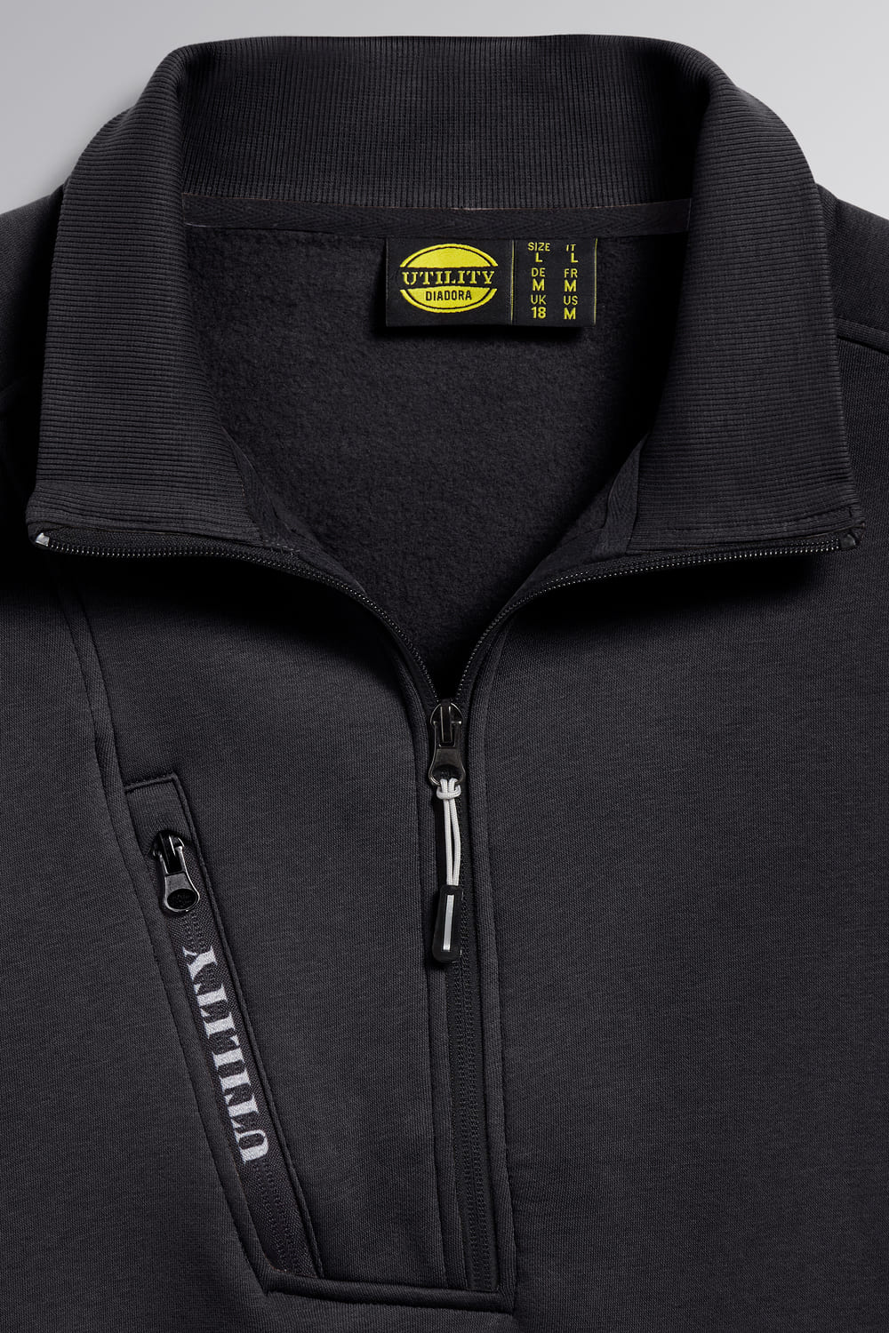 Felpa mezza zip Diadora HZ Litework 280 gr - Westrose SRL - Abbigliamento da Lavoro Personalizzato