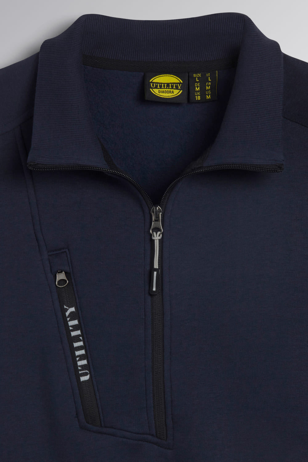 Felpa mezza zip Diadora HZ Litework 280 gr - Westrose SRL - Abbigliamento da Lavoro Personalizzato