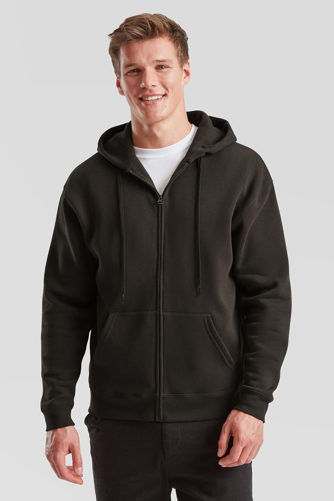 Felpa unisex Fruit of the Loom con cappuccio e zip intera 280 gr - Westrose SRL - Abbigliamento da Lavoro Personalizzato