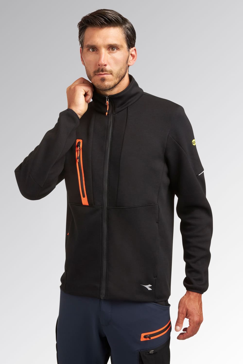 Felpa zip intera Diadora Hybrid Tactic 330 gr - Westrose SRL - Abbigliamento da Lavoro Personalizzato