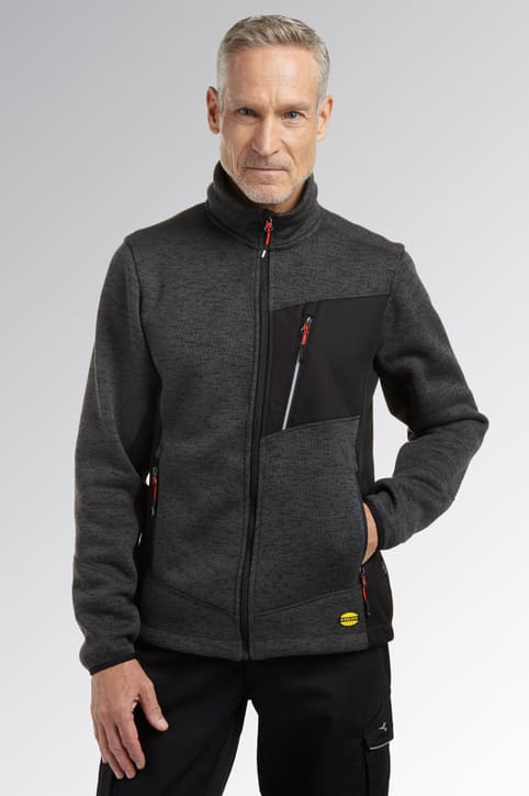 Felpa zip intera Diadora Knitted Chicago 300 gr - Westrose SRL - Abbigliamento da Lavoro Personalizzato