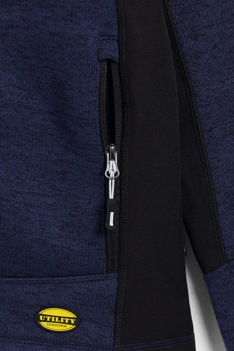 Felpa zip intera Diadora Knitted Chicago 300 gr - Westrose SRL - Abbigliamento da Lavoro Personalizzato