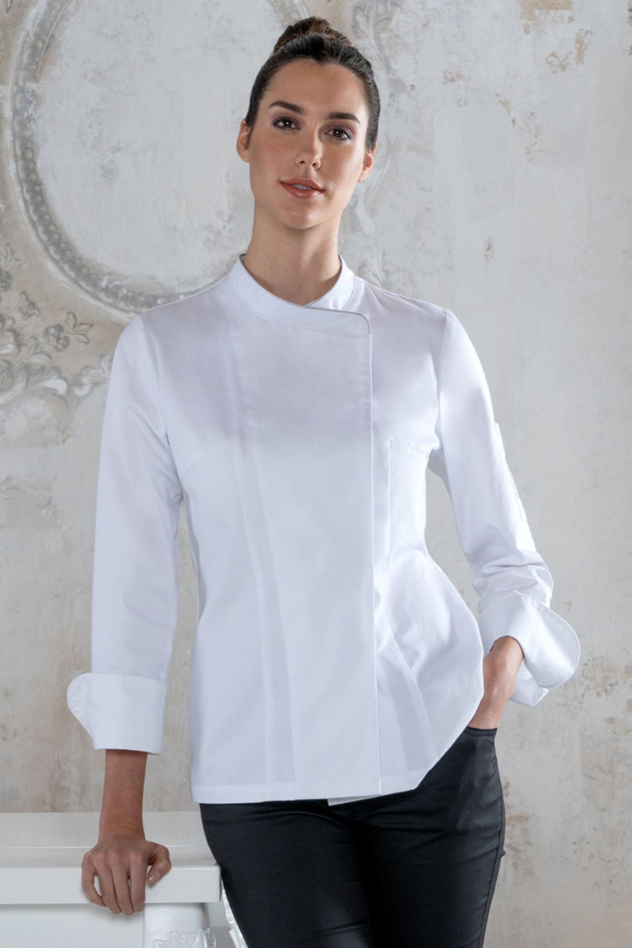 Giacca cuoca cotone Giblor's Susi Q8G00191 - Westrose SRL - Abbigliamento da Lavoro Personalizzato