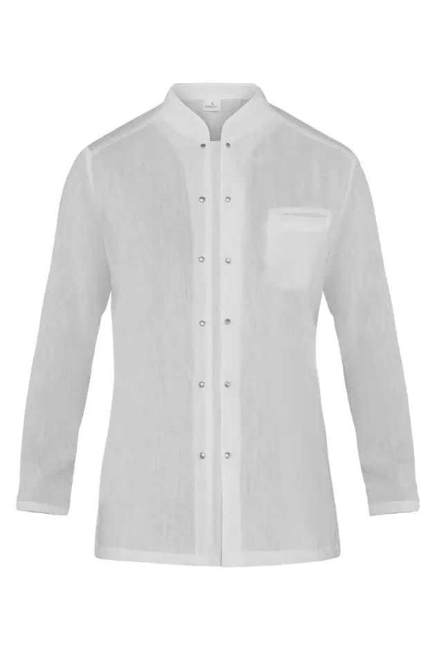 Giacca cuoca effetto lino Giblor's Alba - Westrose SRL - Abbigliamento da Lavoro Personalizzato