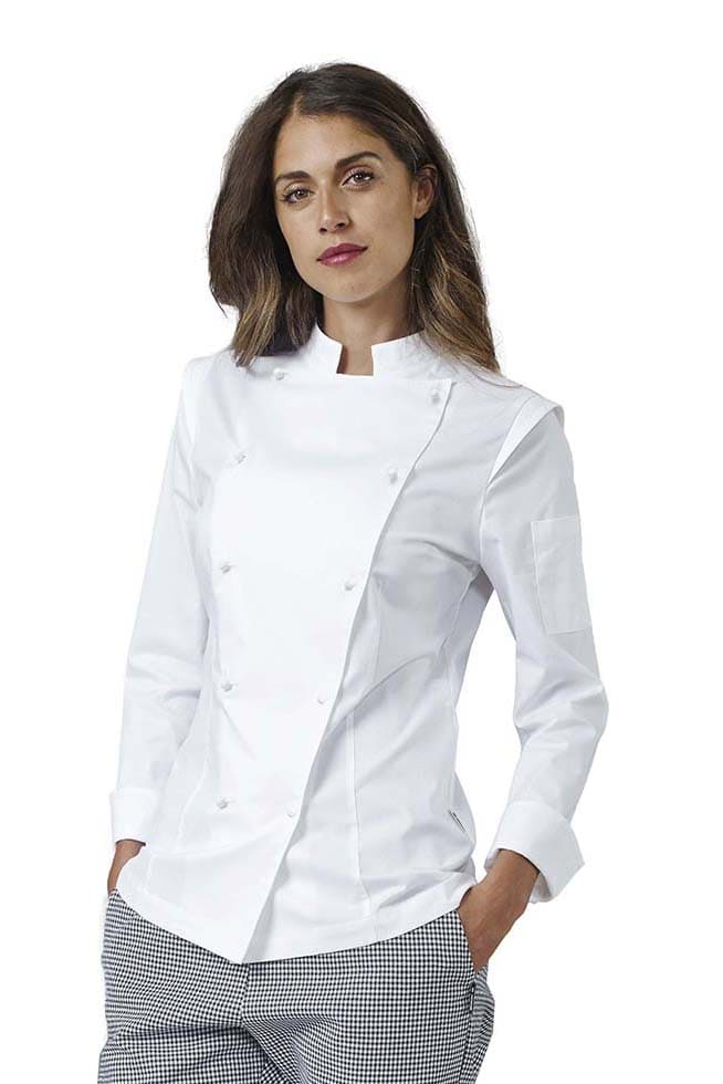 Giacca cuoca elasticizzata Siggi Dalila - Westrose SRL - Abbigliamento da Lavoro Personalizzato