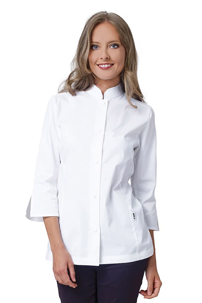 Giacca cuoca in mistocotone Siggi Mina - Westrose SRL - Abbigliamento da Lavoro Personalizzato