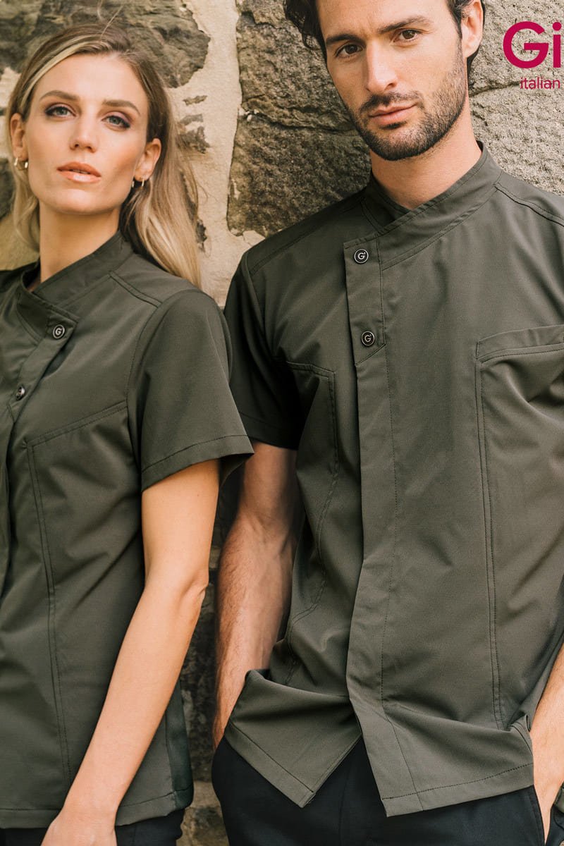 Giacca cuoca microfibra Giblor's Megan 23P08G218 - Westrose SRL - Abbigliamento da Lavoro Personalizzato