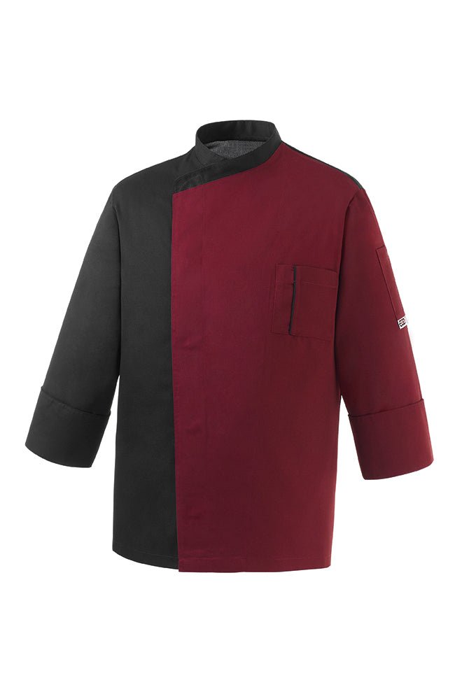 Giacca cuoco bicolor bottoni automatici Egochef Fang 2045 - Westrose SRL - Abbigliamento da Lavoro Personalizzato