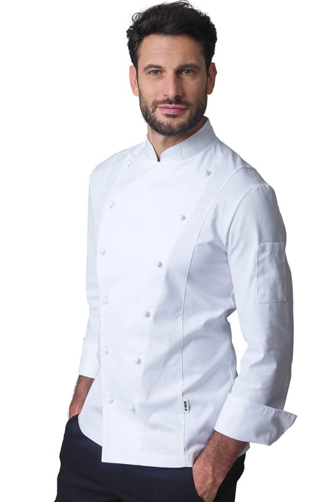 Giacca cuoco in cotone Siggi Achille - Westrose SRL - Abbigliamento da Lavoro Personalizzato