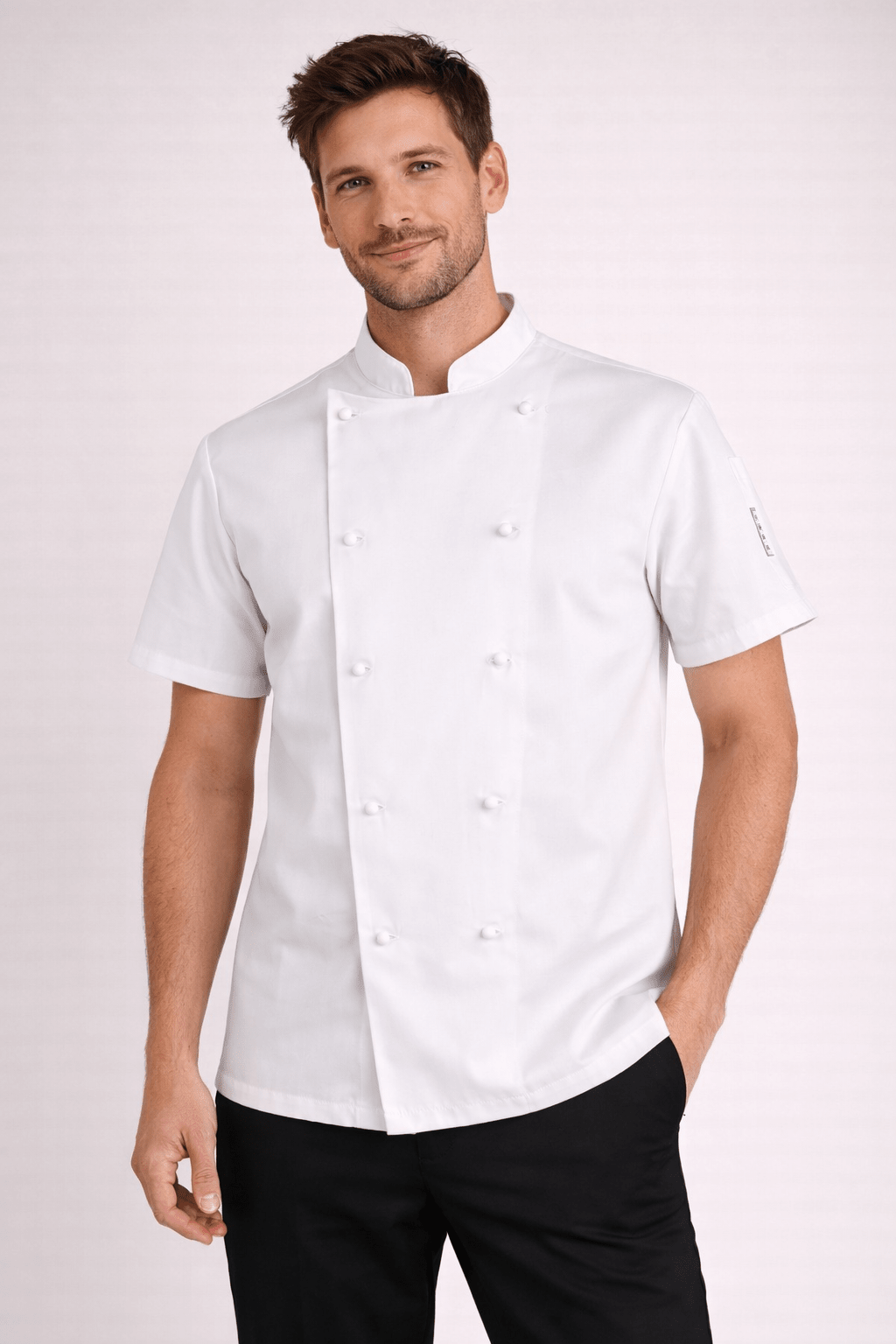 Giacca cuoco manica corta cotone Giblor's Tommaso Q8G00185 - Westrose SRL - Abbigliamento da Lavoro Personalizzato