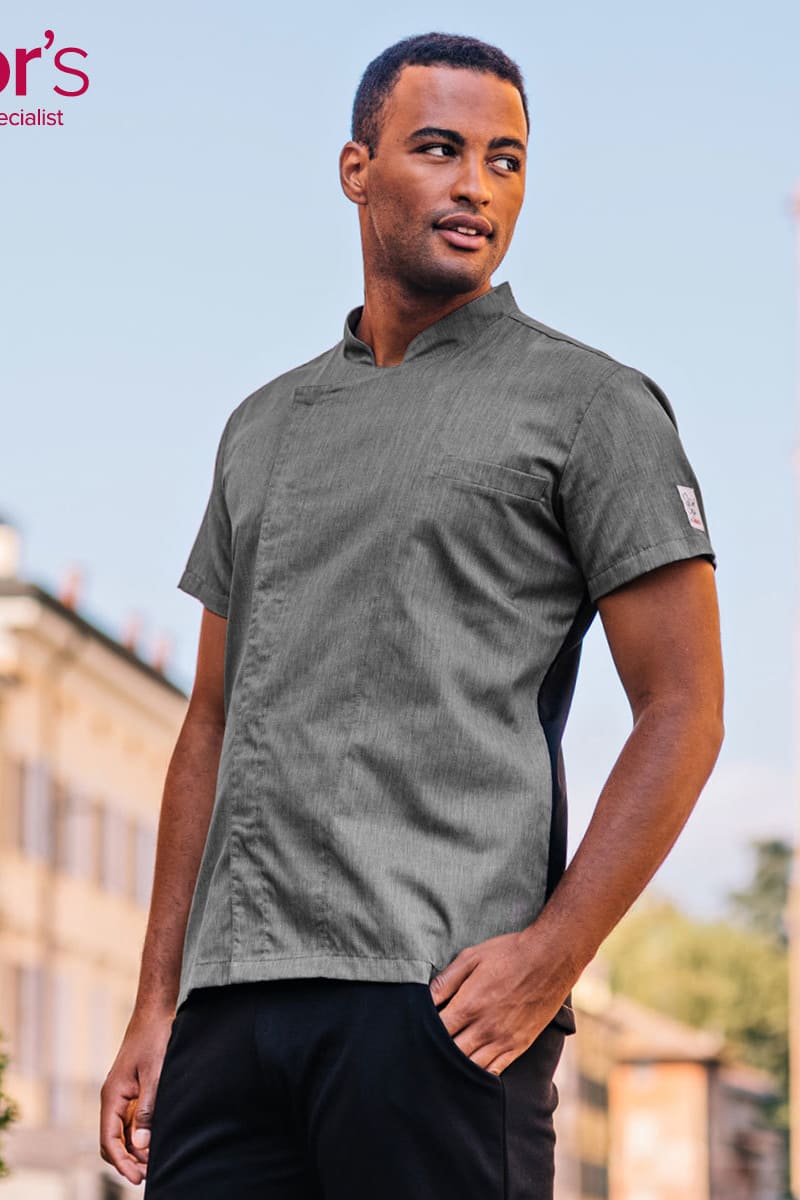 Giacca cuoco manica corta mistocotone Giblor's Federico 24P08G418 - Westrose SRL - Abbigliamento da Lavoro Personalizzato