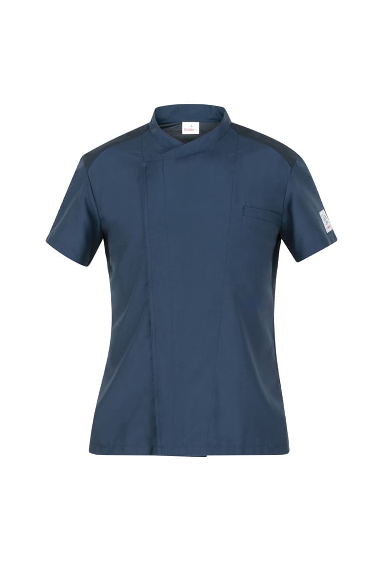 giacca-cuoco-maniche-corte-microfibra-giblor-liam-blu-24P08G399
