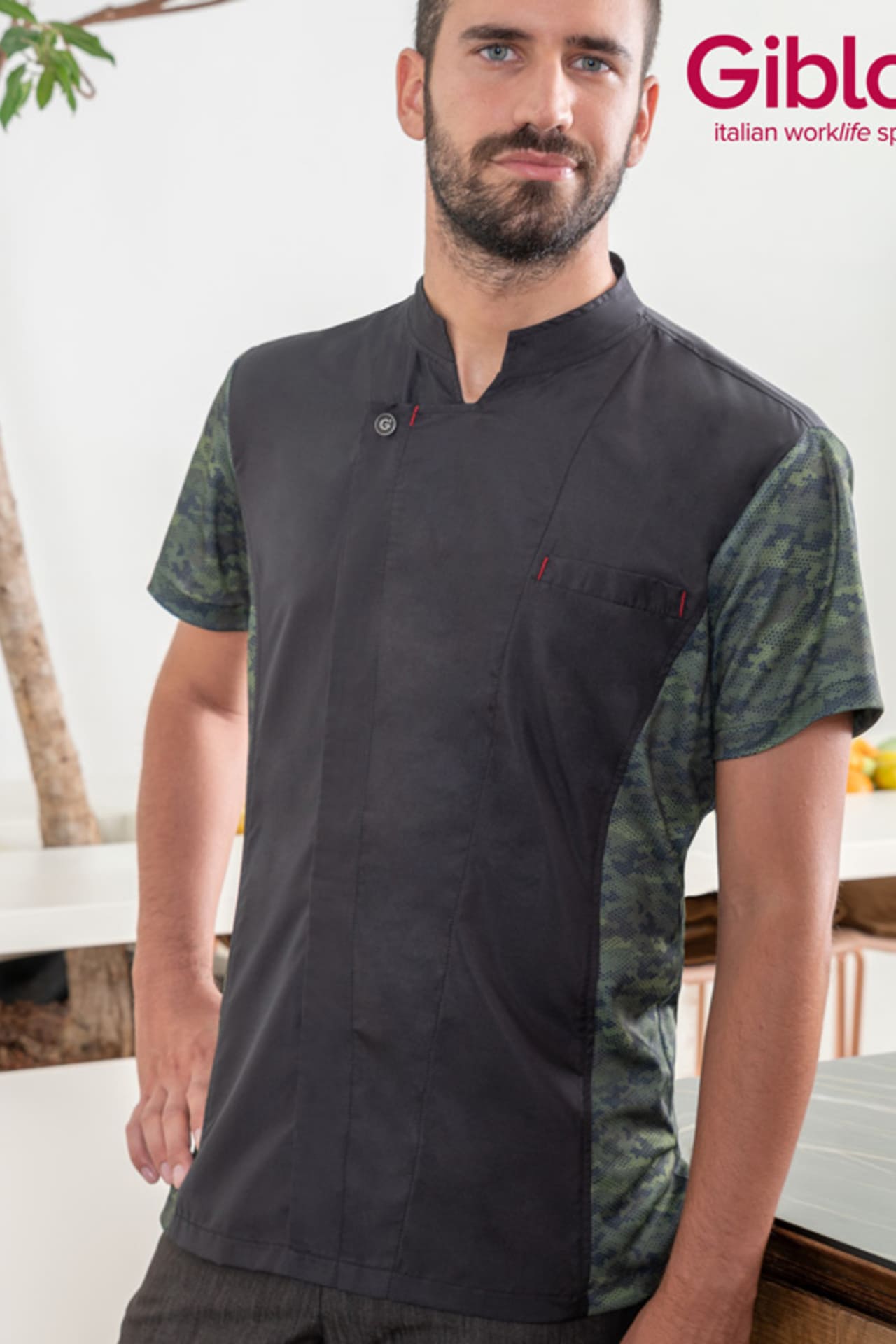 Giacca cuoco microfibra Giblor's Sylvester 22P08G299 - Westrose SRL - Abbigliamento da Lavoro Personalizzato