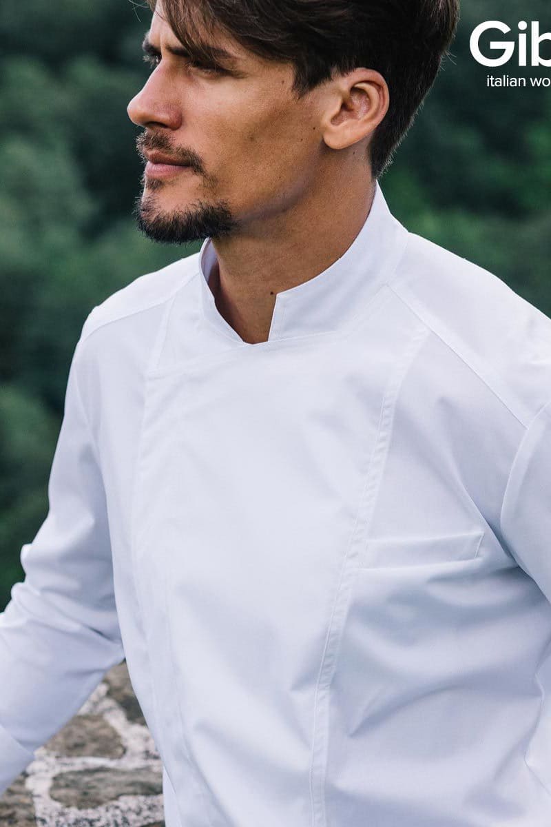 Giacca cuoco showcooking Giblor's Darcy 23P08G351 - Westrose SRL - Abbigliamento da Lavoro Personalizzato