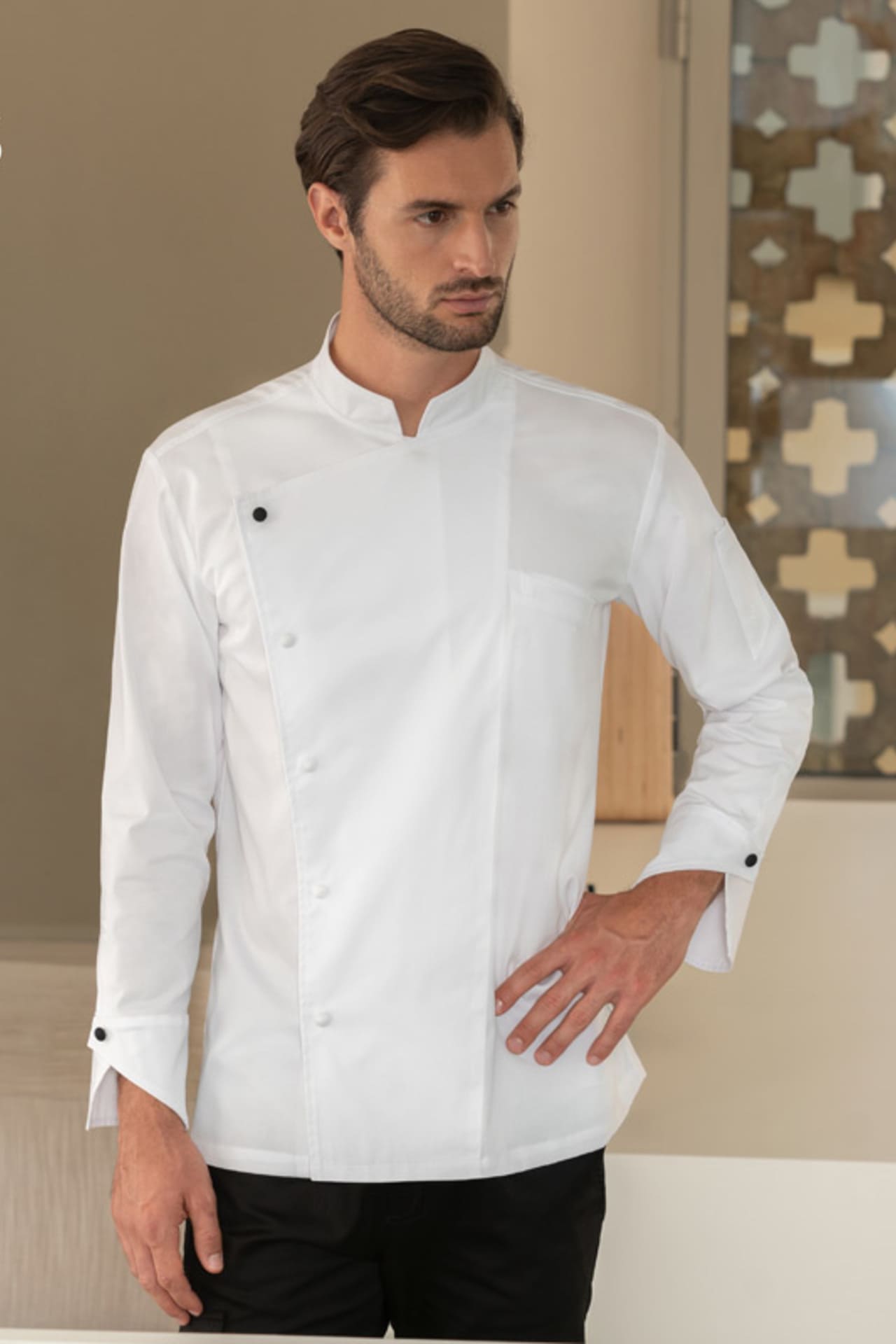 Giacca cuoco showcooking Giblor's Riccardo 22P08G292 - Westrose SRL - Abbigliamento da Lavoro Personalizzato