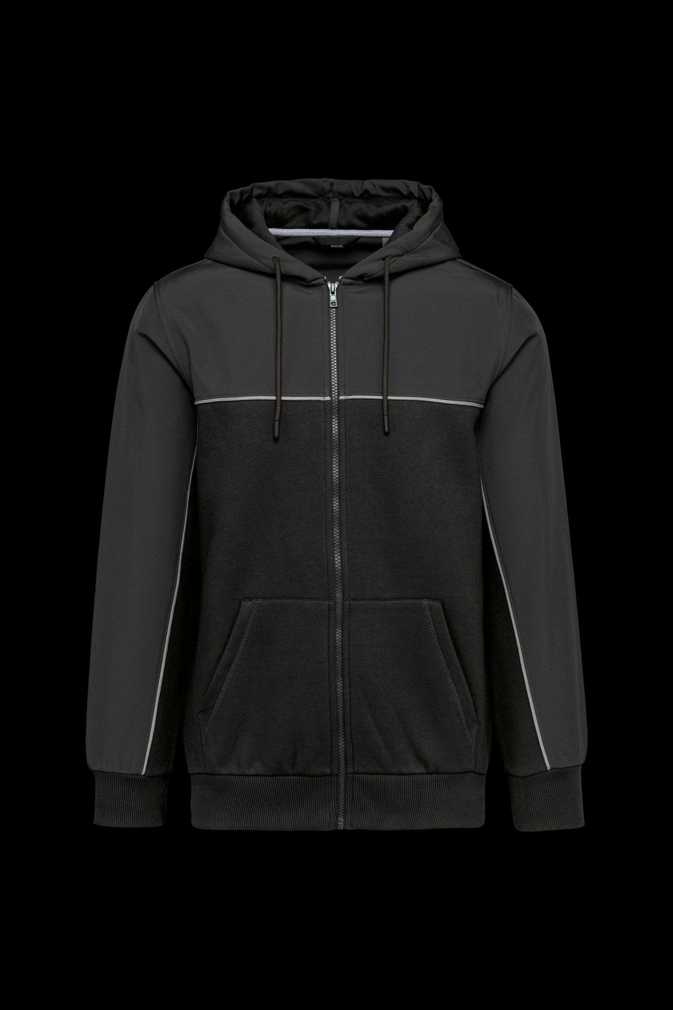 Giacca in felpa bicolore con cappuccio 300 gr WK410 - Westrose SRL - Abbigliamento da Lavoro Personalizzato