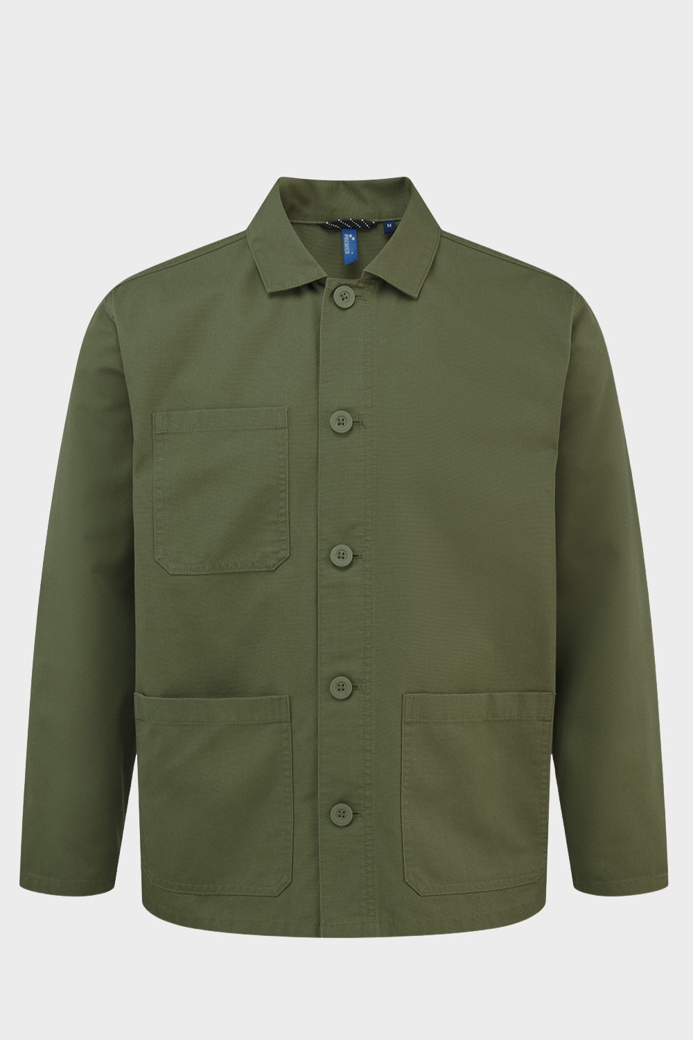Giacca da Lavoro Unisex in Canvas Verde Oliva – Stile Urban PR022