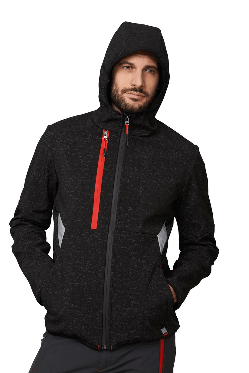 giacca-softshell-da-lavoro-siggi-finder-nero-71SS0001-stretch-3-strati-indossato