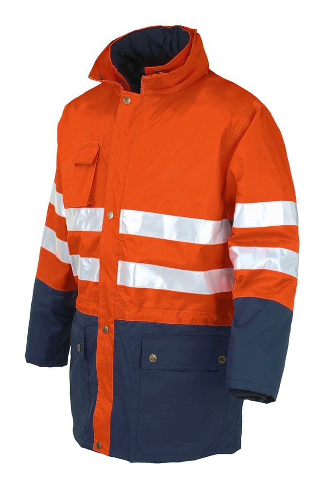 Giaccone alta visibilità triplo uso Issa Line HI - VI Bicolor - Westrose SRL - Abbigliamento da Lavoro Personalizzato