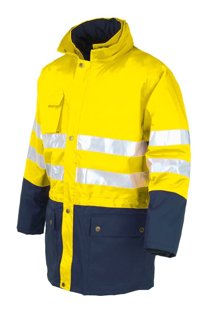 Giaccone alta visibilità triplo uso Issa Line HI - VI Bicolor - Westrose SRL - Abbigliamento da Lavoro Personalizzato