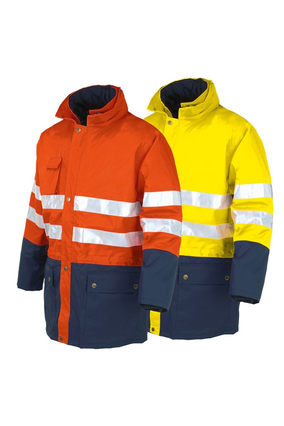 Giaccone alta visibilità triplo uso Issa Line HI - VI Bicolor - Westrose SRL - Abbigliamento da Lavoro Personalizzato