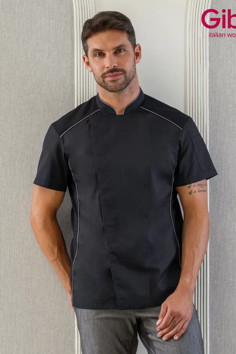 Giacca cuoco manica corta mistocotone Giblor's Omar
