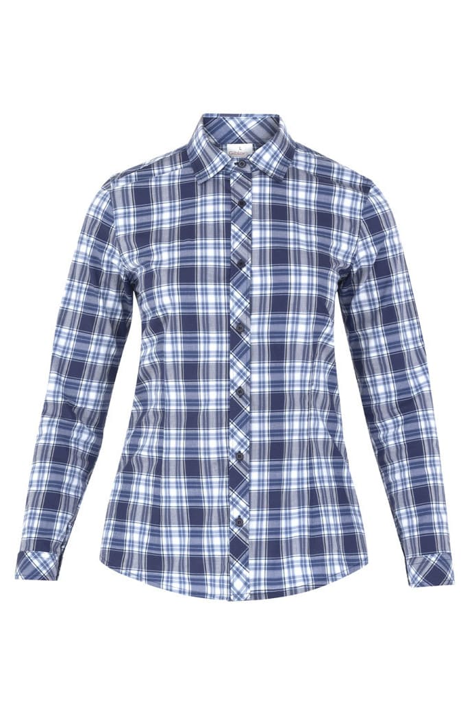Camicia donna scozzese in cotone Giblor's Lilly