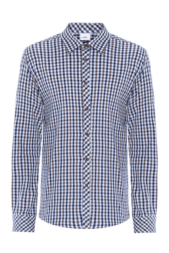 Camicia uomo scozzese in cotone Giblor's Boris