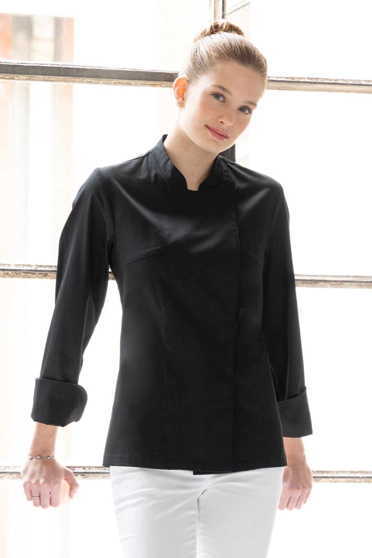 Giacca cuoca cotone elasticizzato Giblor's Celine