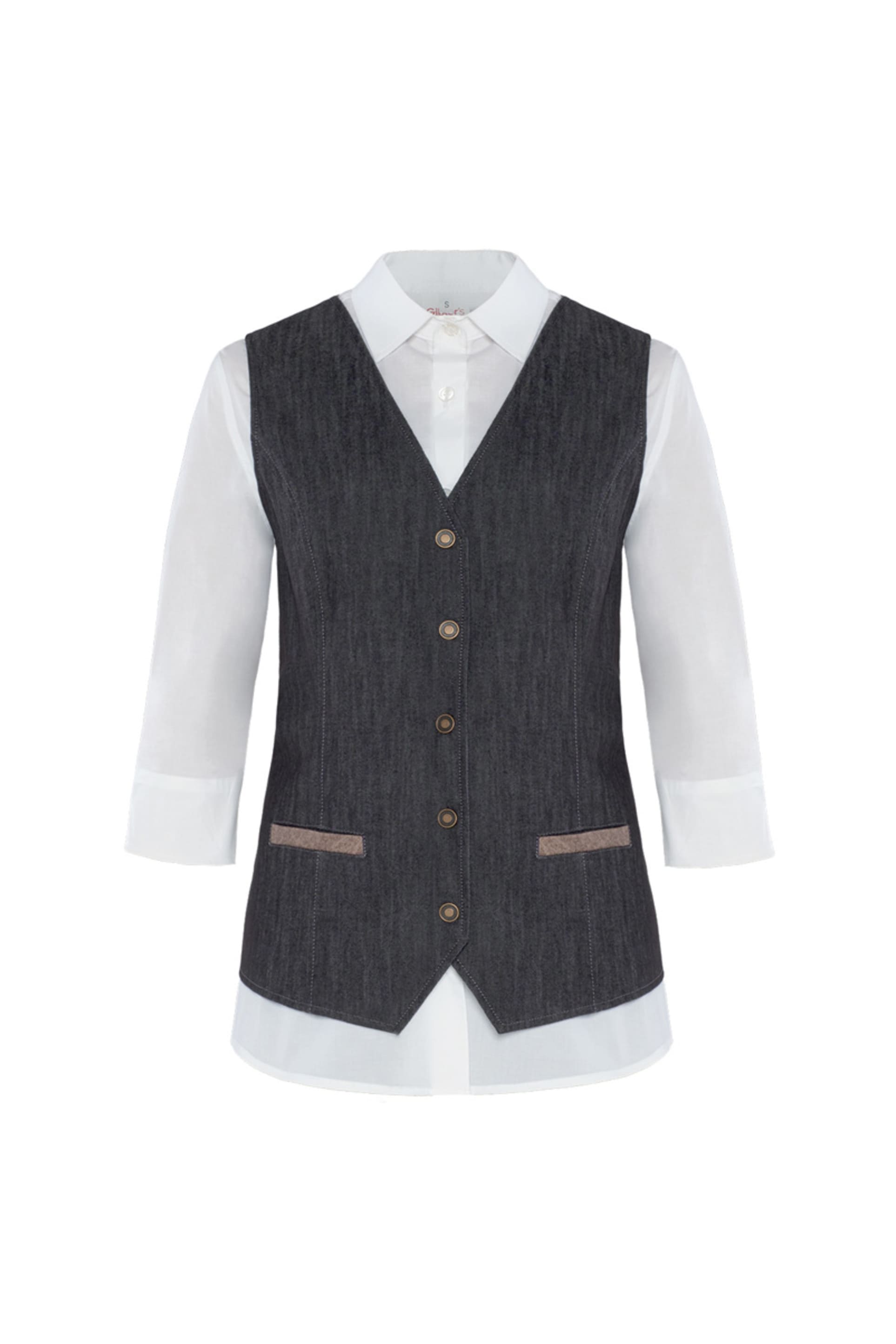 Gilet donna in jeans Giblor's Sansa