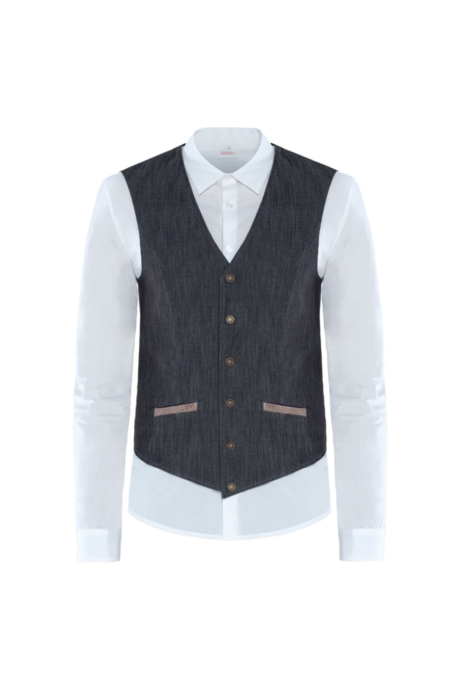 Gilet uomo in jeans Giblor's Snow