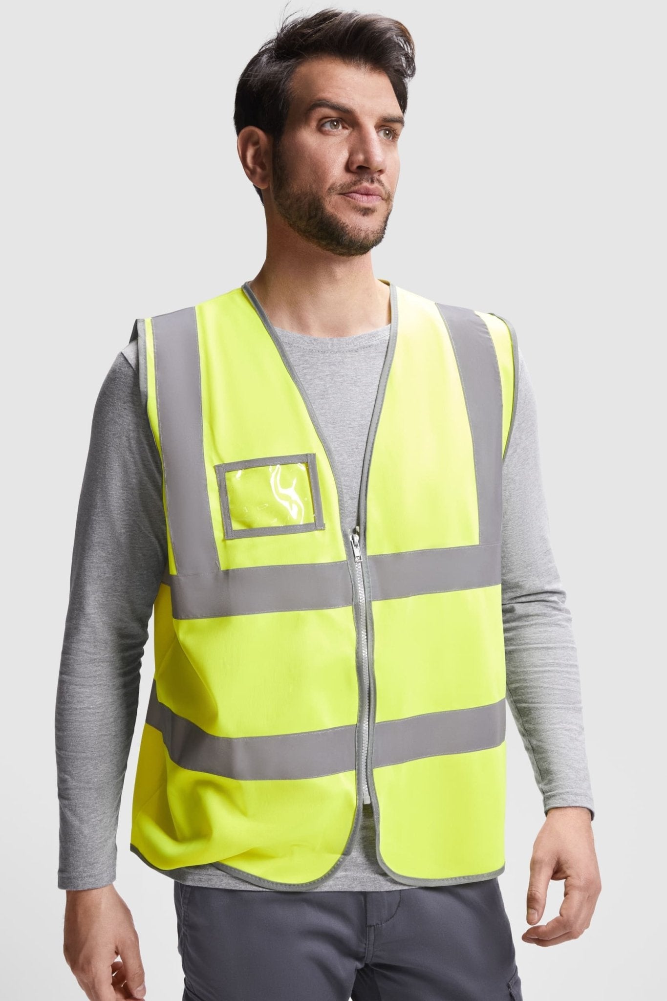 Gilet alta visibilità con zip Roly Polux - Westrose SRL - Abbigliamento da Lavoro Personalizzato