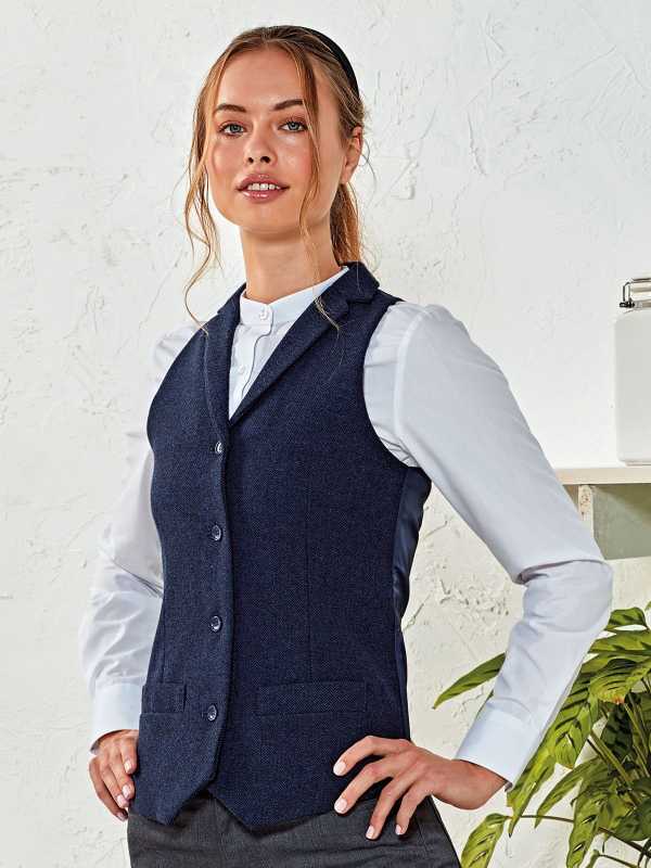 Gilet donna barber Herringbone - Westrose SRL - Abbigliamento da Lavoro Personalizzato
