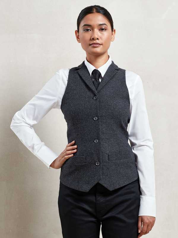 Gilet donna barber Herringbone - Westrose SRL - Abbigliamento da Lavoro Personalizzato