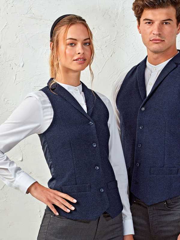 Gilet donna barber Herringbone - Westrose SRL - Abbigliamento da Lavoro Personalizzato