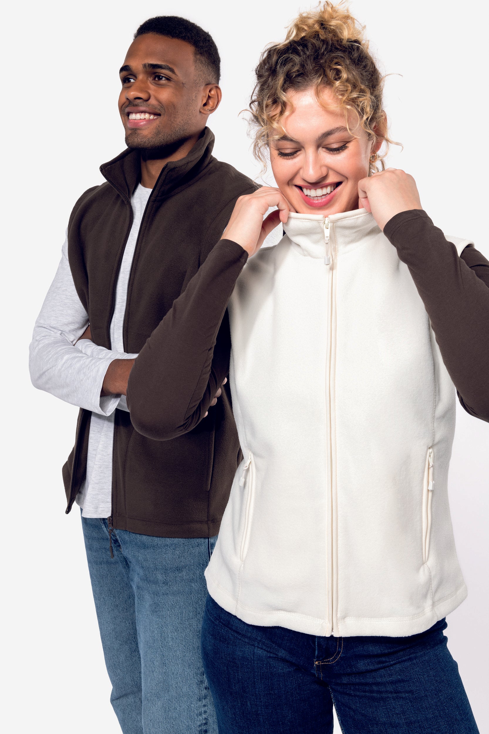 Gilet di pile zip intera 280 gr K913