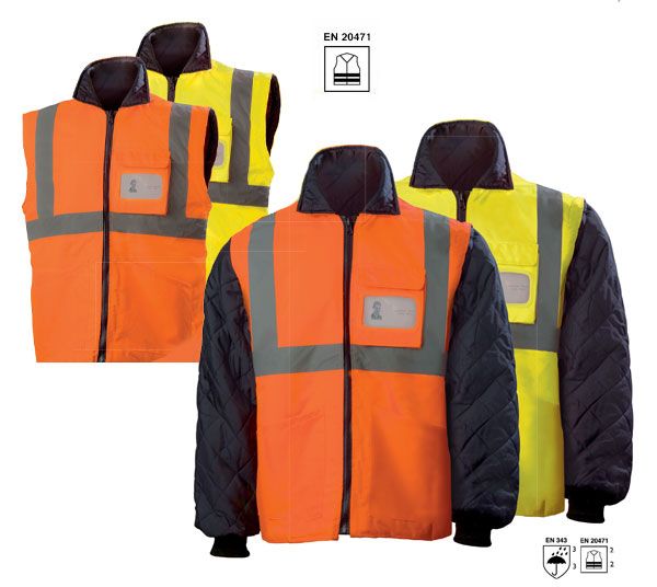 Giubbino alta visibilità Blue Tech Oxford ART263 - Westrose SRL - Abbigliamento da Lavoro Personalizzato